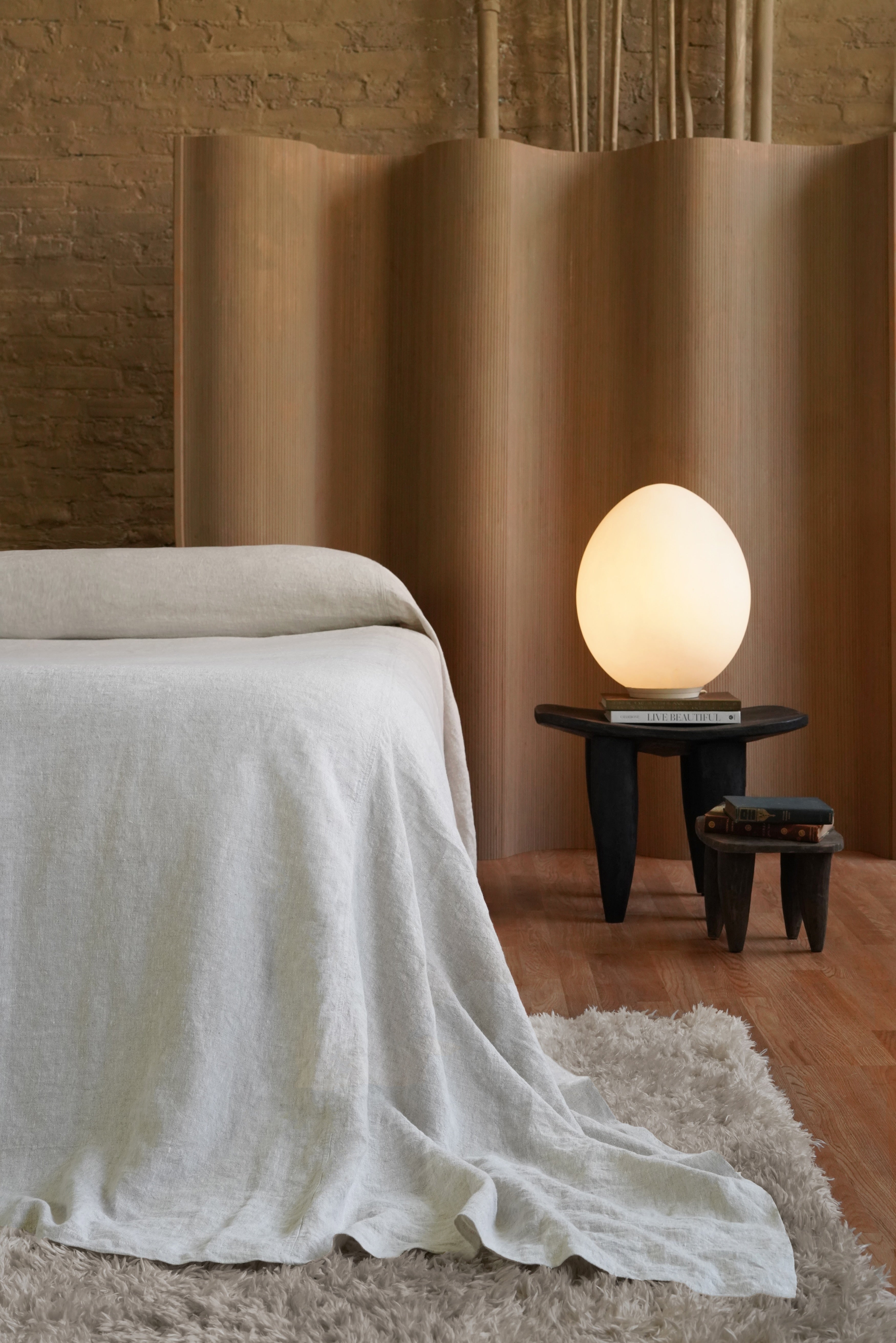 Universal fit heavyweight linen bedspread covering a deep mattress without gaps for King, Cal-King, and Queen beds